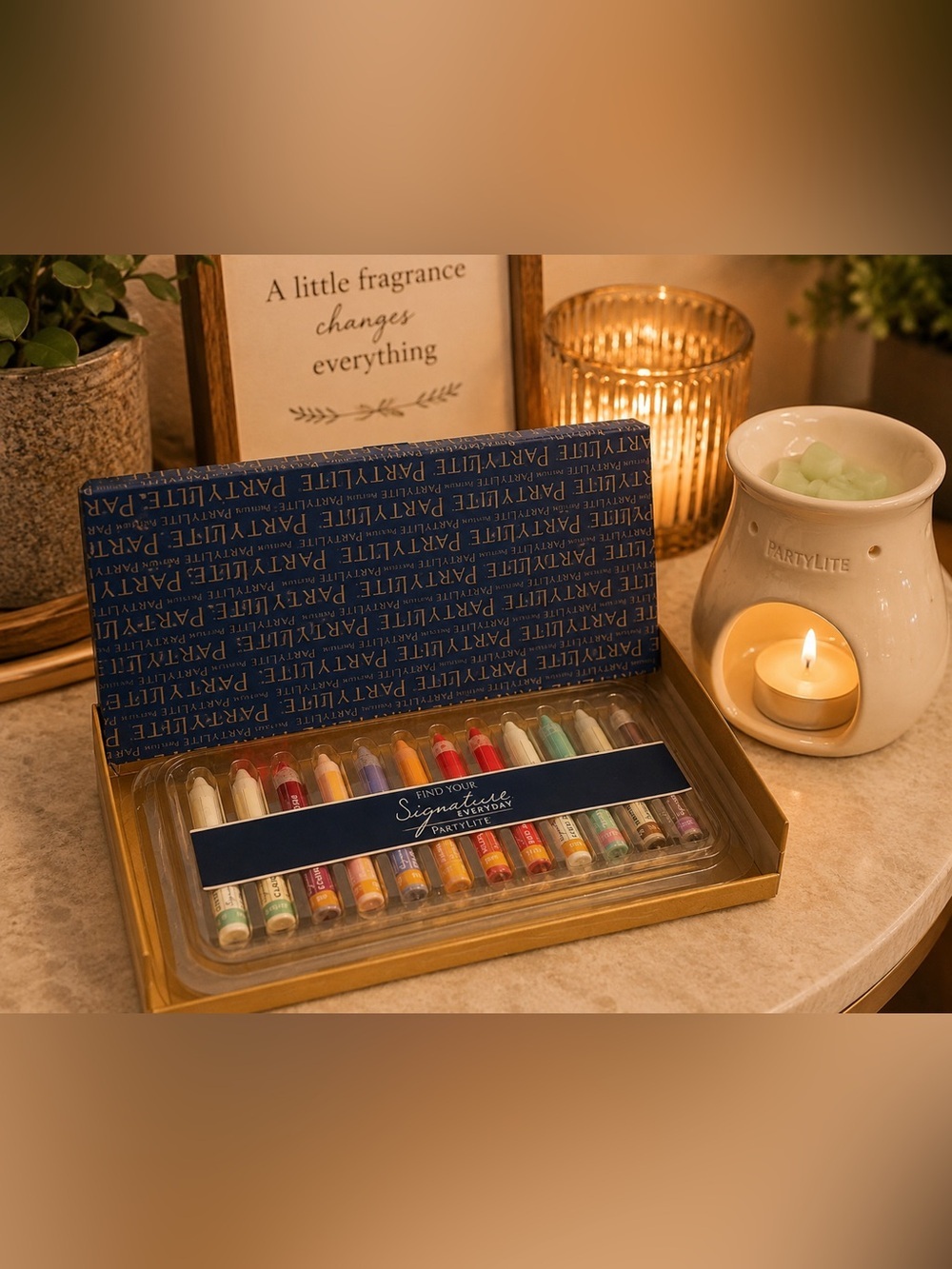 PartyLite Signature Everyday Blending Crayons | Scent Sticks Set of 12 | NIB